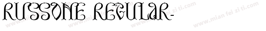 RussOne Regular字体转换